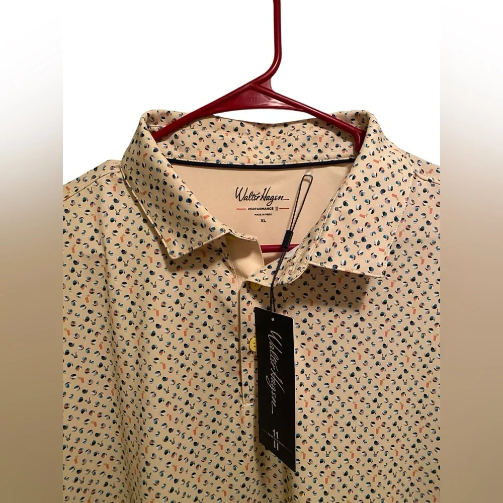 Walter Hagen mens patterned golf polo.‎ Size XXL. New with tags